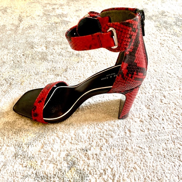 Rag & Bone Ellis Heeled Leather Sandals - Picture 7 of 9